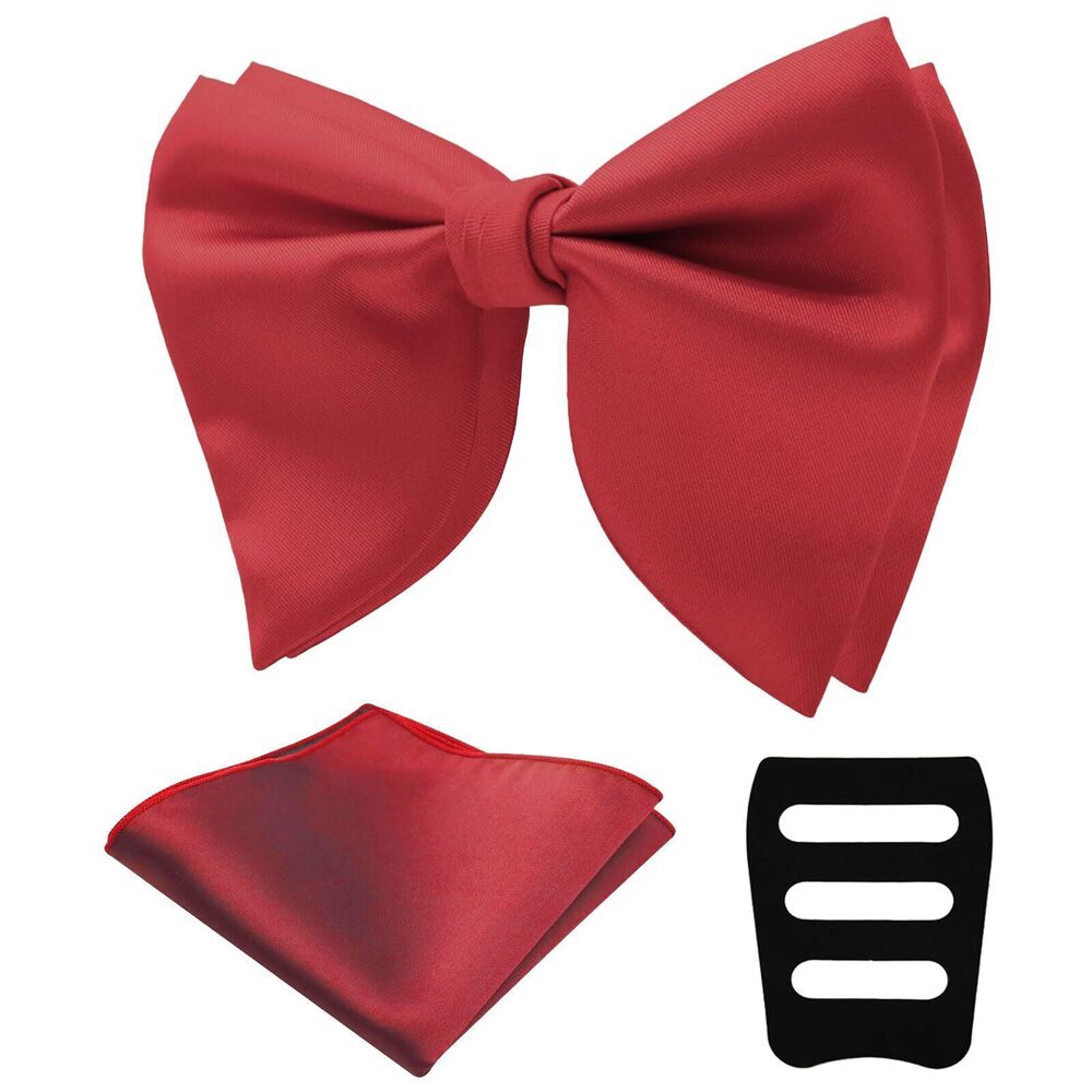 5200 Bow Tie Pre Tied Oversized Bow Ties Satin Bowties for Tuxedo Wedding